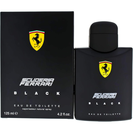 Ferrari Black Eau de Toilette Spray for Men, 4.2 Ounce