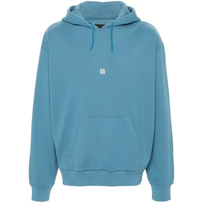 Givenchy 4G Logo Embroidered Hooded Sweatshirt Blue