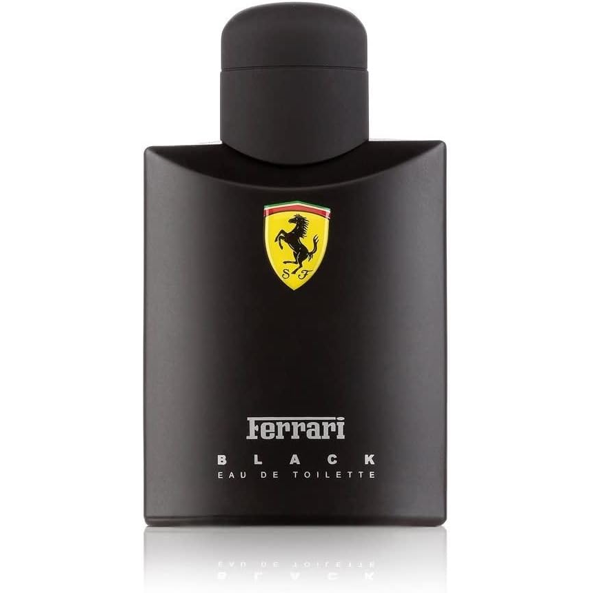 Ferrari Black Eau de Toilette Spray for Men, 4.2 Ounce