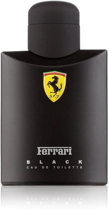 Ferrari Black Eau de Toilette Spray for Men, 4.2 Ounce