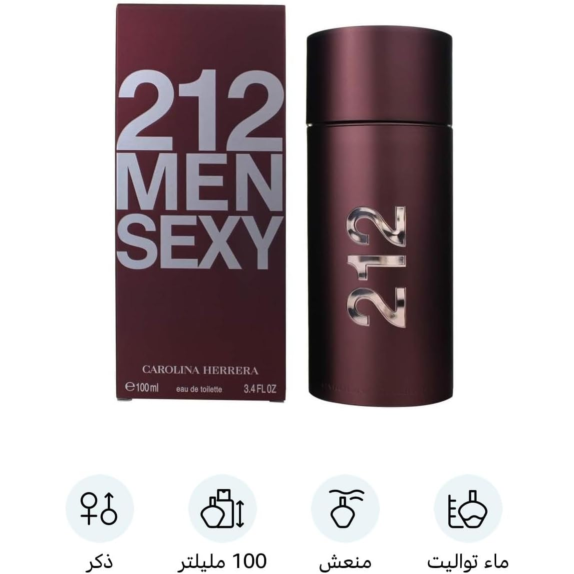 CAROLINA HERRERA 212 Sexy Eau de Toilette For Men, 100ml