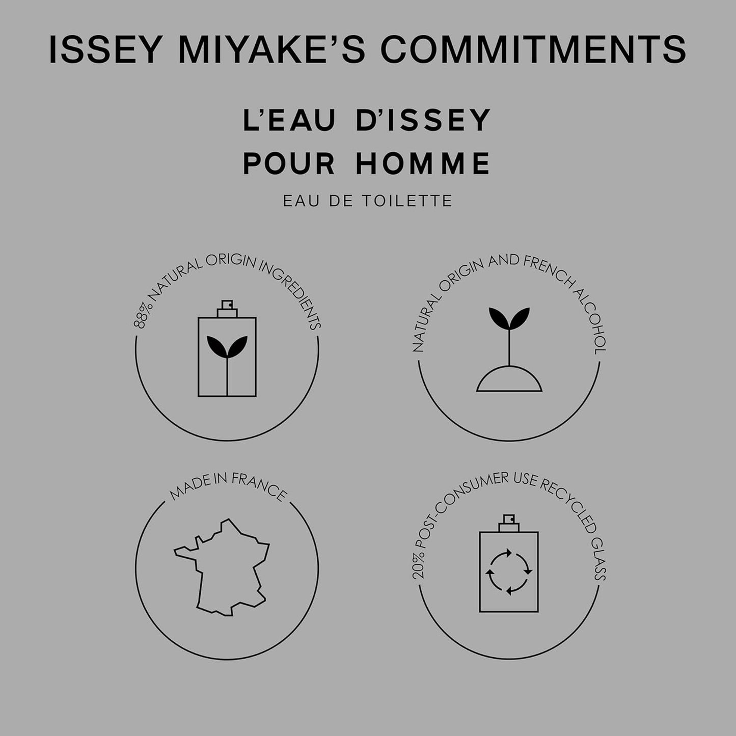 ISSEY MIYAKE Leau D'Issey Pour Homme Eau De Toilette For Men, 75 ml