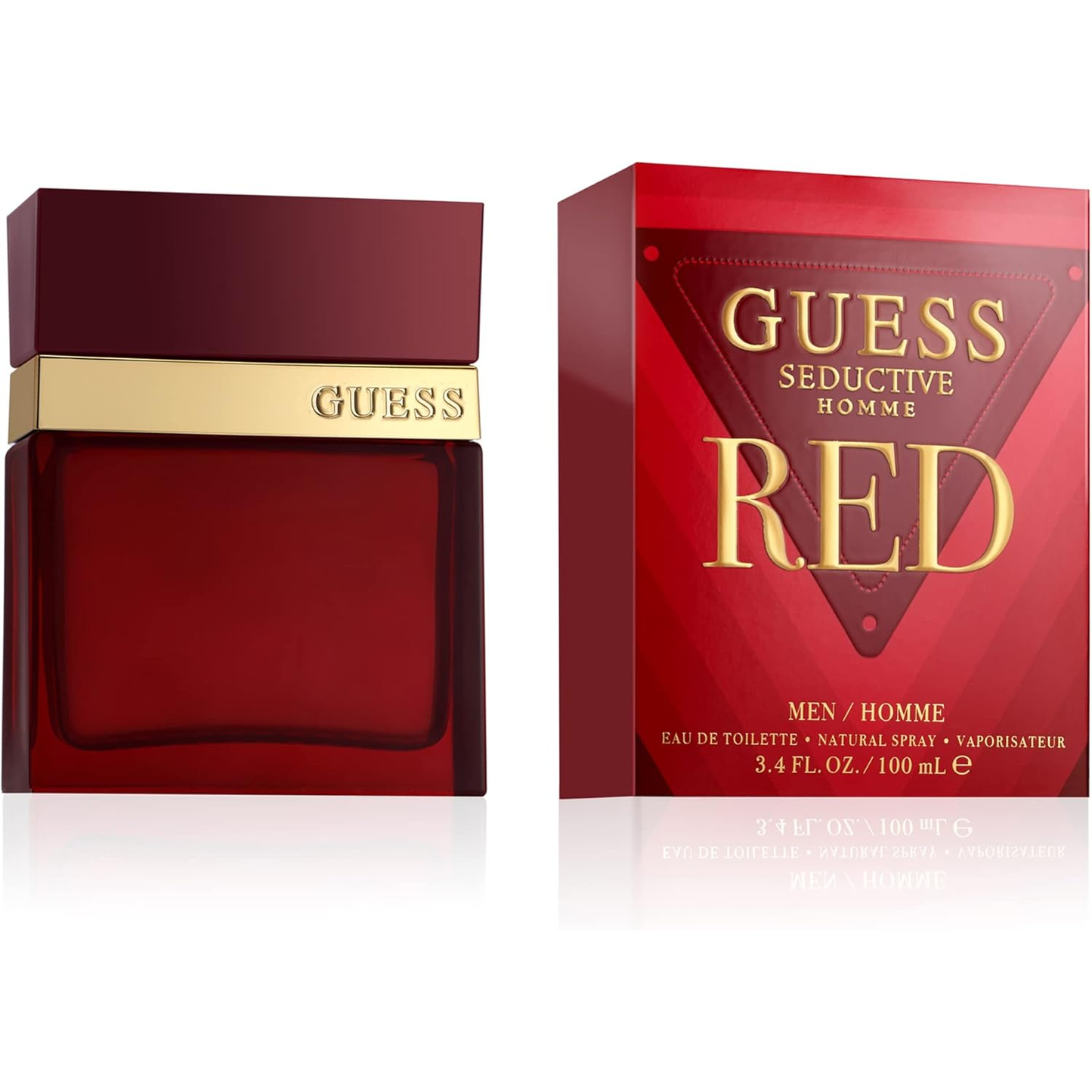 GUESS Seductive Red Men/Homme Eau de Toilette Cologne Spray For Men, 3.4 Fl. Oz.