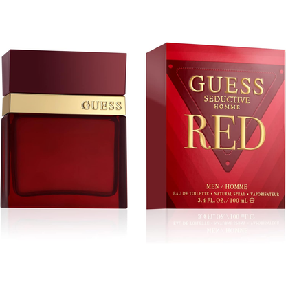 GUESS Seductive Red Men/Homme Eau de Toilette Cologne Spray For Men, 3.4 Fl. Oz.