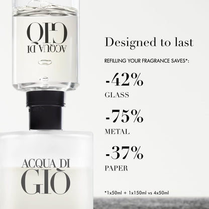 GIORGIO ARMANI Acqua Di Gio By For Men. Eau De Toilette Spray 3.4 Ounces