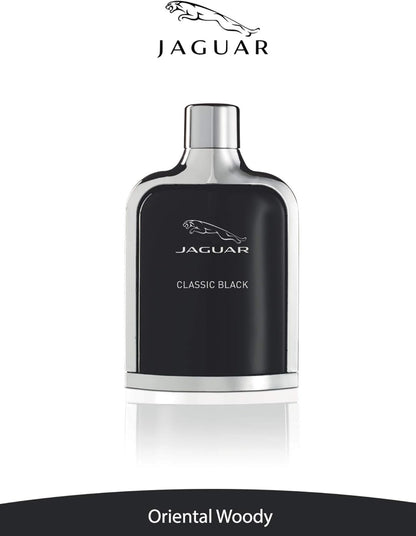 Jaguar Classic Black for Men - Eau de Toilette, 100 ml
