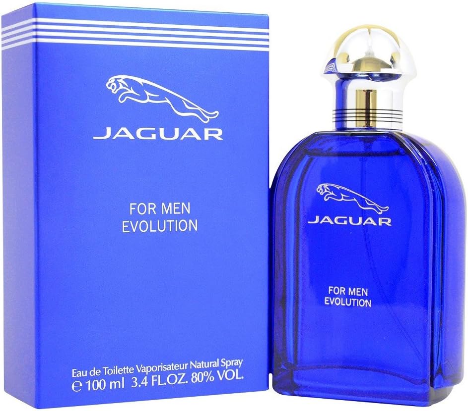 Jaguar Evolution perfume for men, 100 ml EDT Spray, Multi-colored