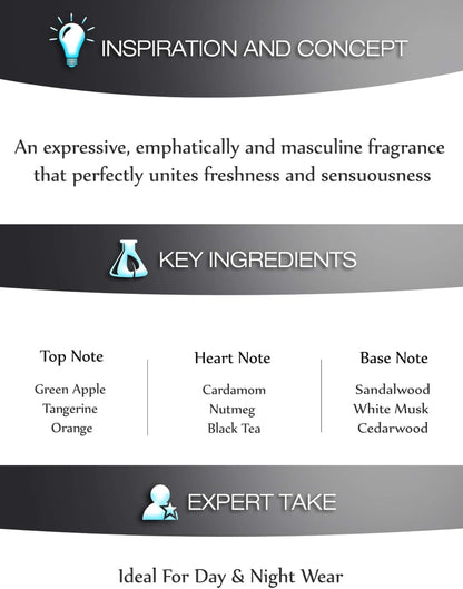 Jaguar Classic Black for Men - Eau de Toilette, 100 ml