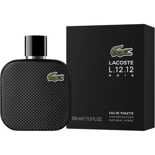 Eau De LACOSTE L.12.12 Noir - Perfume For Men - Eau De Toilette, 100 ml